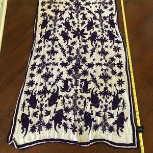 Purple and white. TCU scarf  new without tags.